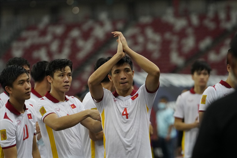 Tuyển Việt Nam dừng bước ở bán kết AFF Cup 2020. Ảnh: AFF