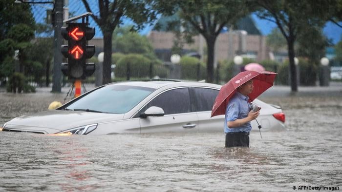Lũ lụt ở Hà Nam, Trung Quốc, tháng 7.2021. Ảnh: