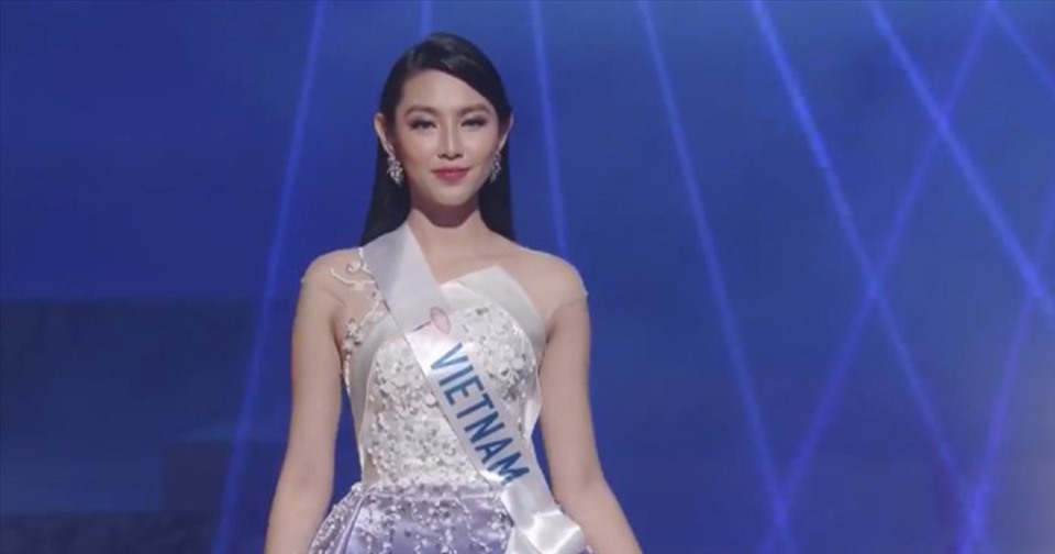 Cùng năm 2018, Thuỳ Tiên tham gia thi Miss Grand International tại Nhật Bản, thay cho Á hậu Thuý An. Tuy nhiên, cô đã phải ra về tay trắng. Ảnh: MGI.