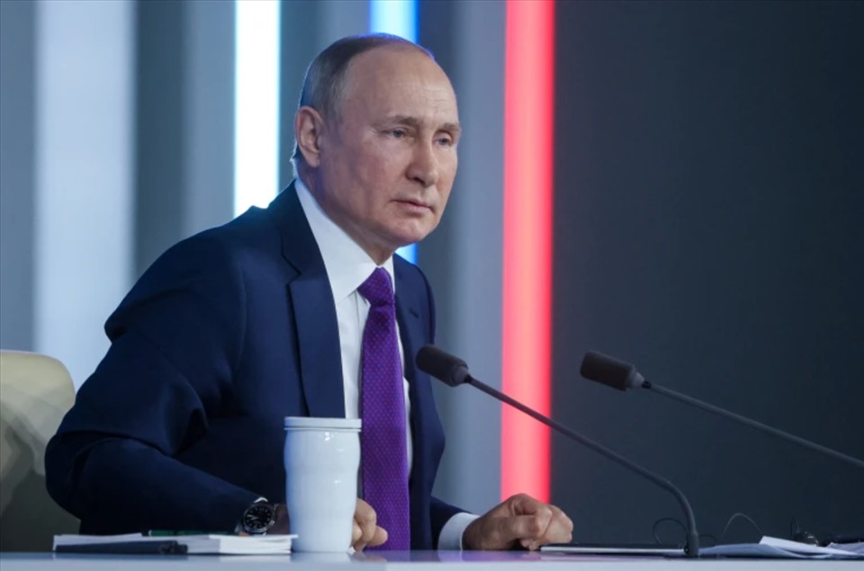 Tổng thống Vladimir Putin phát biểu về Nord Stream 2 trong cuộc họp với các quan chức năng lượng hôm 29.12. Ảnh: Sputnik