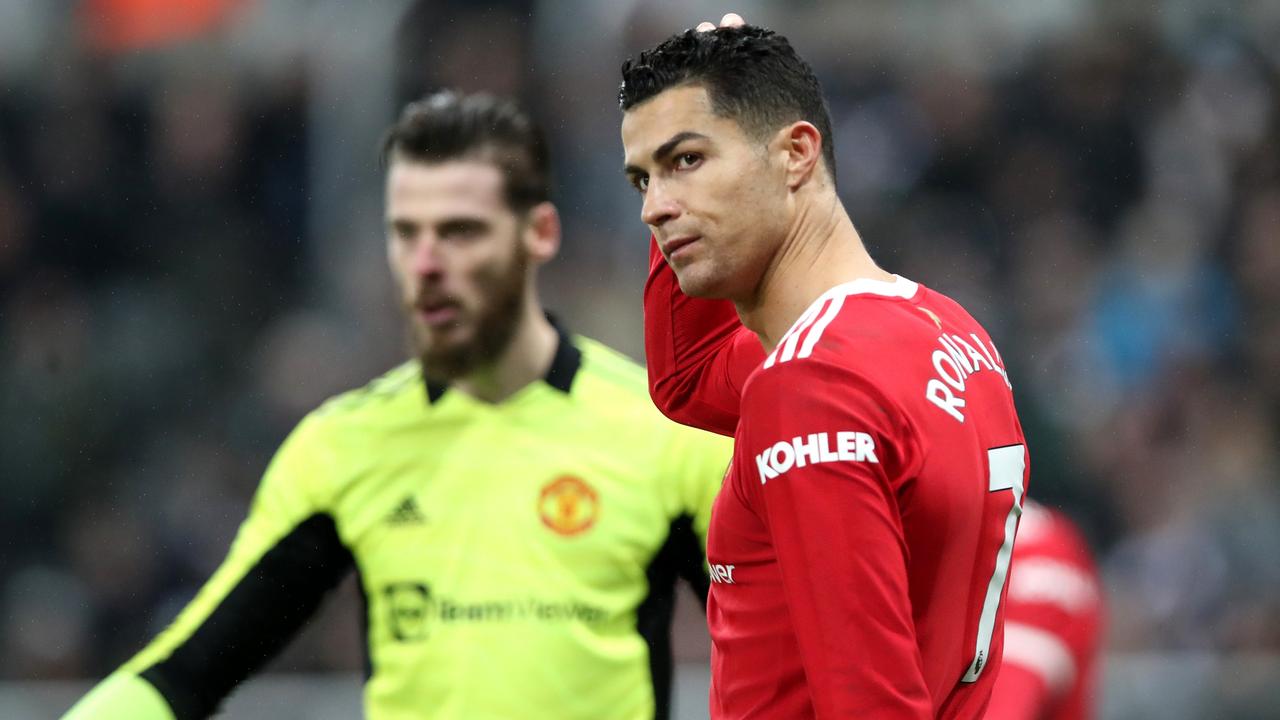 Ronaldo mới ghi được 1 bàn sau 4 trận gần nhất tại Premier League. Ảnh: AFP