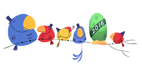 Google Doodle giao thừa năm 2015