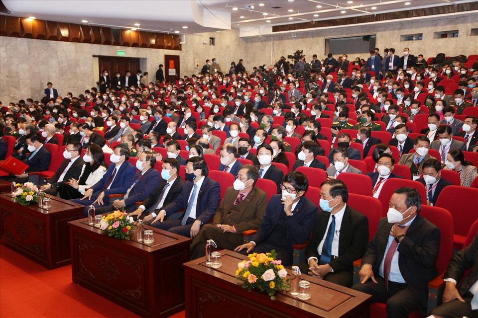 Các đại biểu dự Đại hội Đại biểu toàn quốc Hội Nhà báo Việt Nam lần thứ XI. Ảnh T.Vương