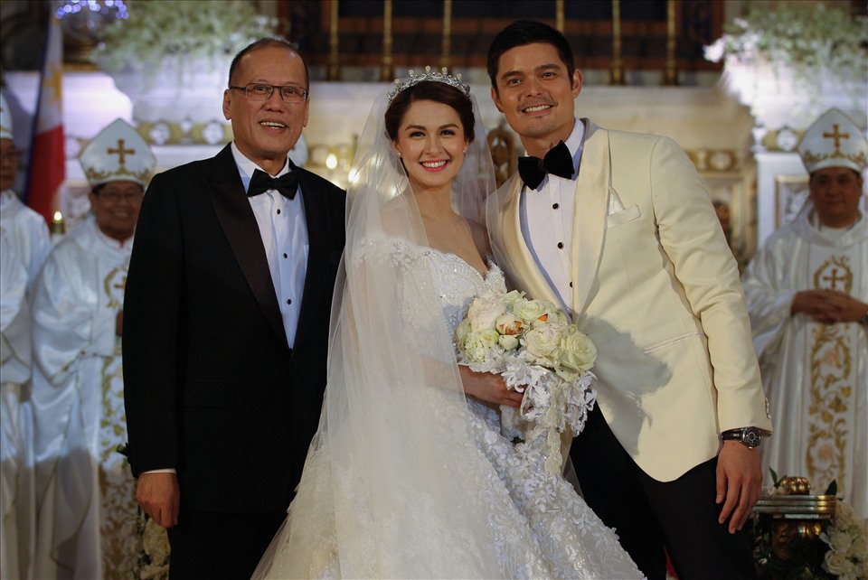 Đám cưới thế kỷ của showbiz Philipines có sự góp mặt của Tổng thống Philipines đương nhiệm - ông Benigno Aquino III. Ảnh: Wikipedia