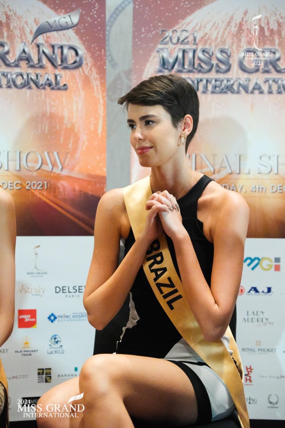 Á hậu 2 Lorena Rodrigues rạng rỡ tại Miss Grand Internatinal 2021. Ảnh: MGI