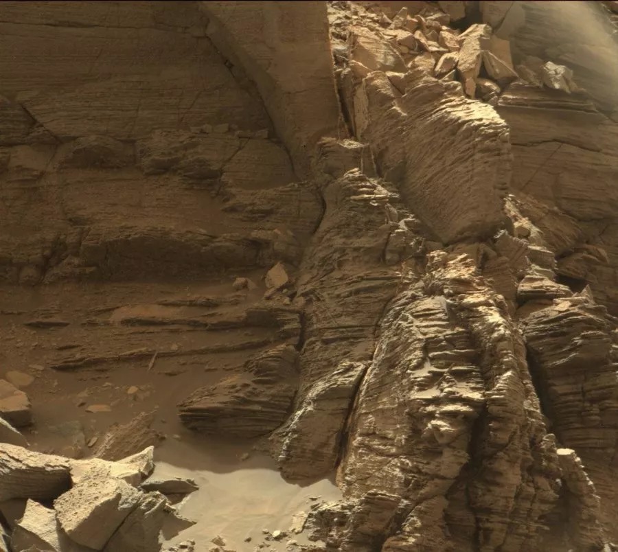Một góc ở khu vực được gọi là Murray Buttes trên sao Hỏa. Ảnh: JPL-CALTECH/MSSS/NASA