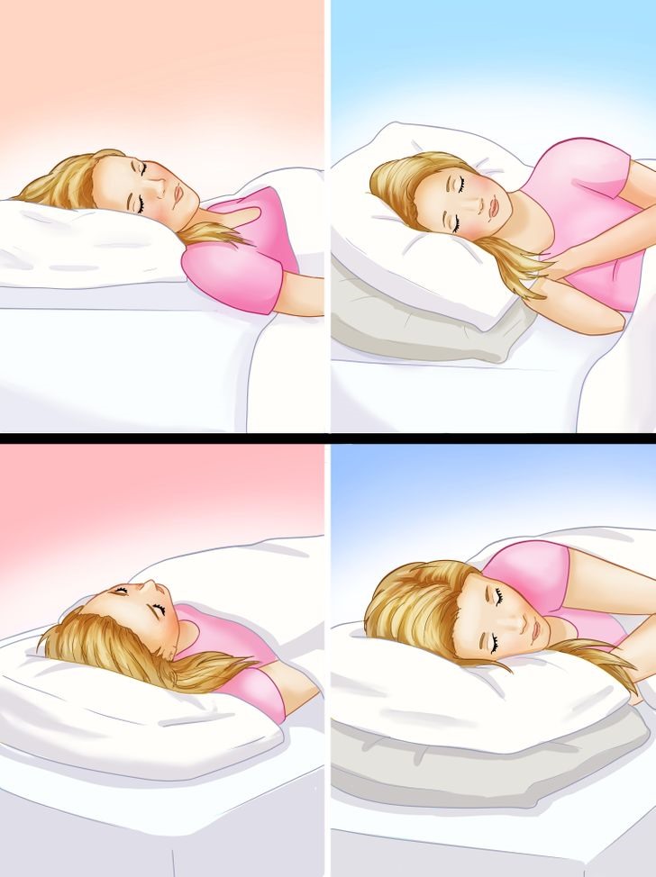 Mũi bị nghẹt là do nhiều chất nhầy bị mắc kẹt trong xoang mũi khiến bạn không thể thở được. Vì vậy, bạn có thể kê thêm gối để đầu ở vị trí cao hơn, hay chuyển sang tư thế ngủ nghiêng (thay vì nằm ngửa). Điều này sẽ giúp giải quyết phần nào tình trạng tắc nghẽn, mũi có thể “thoát dịch” dễ hơn trong khi bạn ngủ.