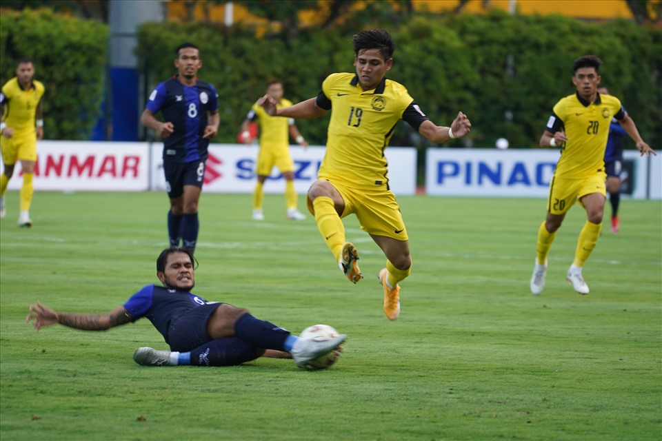 Akhyar Rashid - cầu thủ chơi hay nhất của tuyển Malaysia trước Campuchia. Ảnh: AFF