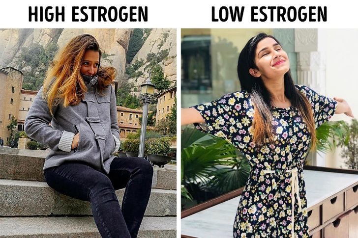 Cơ thể luôn cảm thấy quá nóng hoặc quá lạnh Nếu bạn rơi vào tình trạng khó chịu khi ở nhiệt độ phòng thì rất có thể đó là dấu hiệu mất cân bằng nội tiết tố. Một trong những lý do dẫn đến sự mất cân bằng này là do nồng độ estrogen của bạn - hormone điều chỉnh sinh sản của nữ giới.