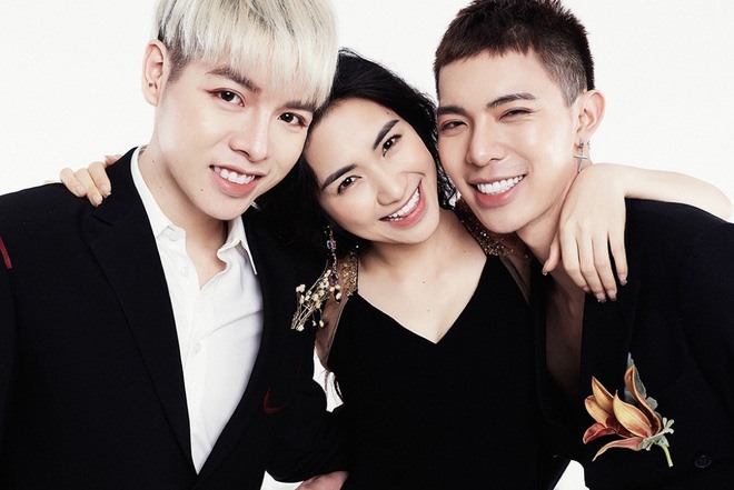 Đức Phúc - Hoà Minzy - Erik là bộ 3 chị em thân thiết của showbiz Việt. Ảnh: NVCC
