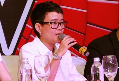 Cuộc họp báo giải trình về vụ lộ kết quả đã giúp Giọng hát Việt 2012 thành công rực rỡ. Ảnh: BTC