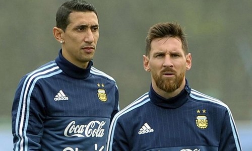 Di Maria (trái) và Messi (phải). Ảnh: AFP.
