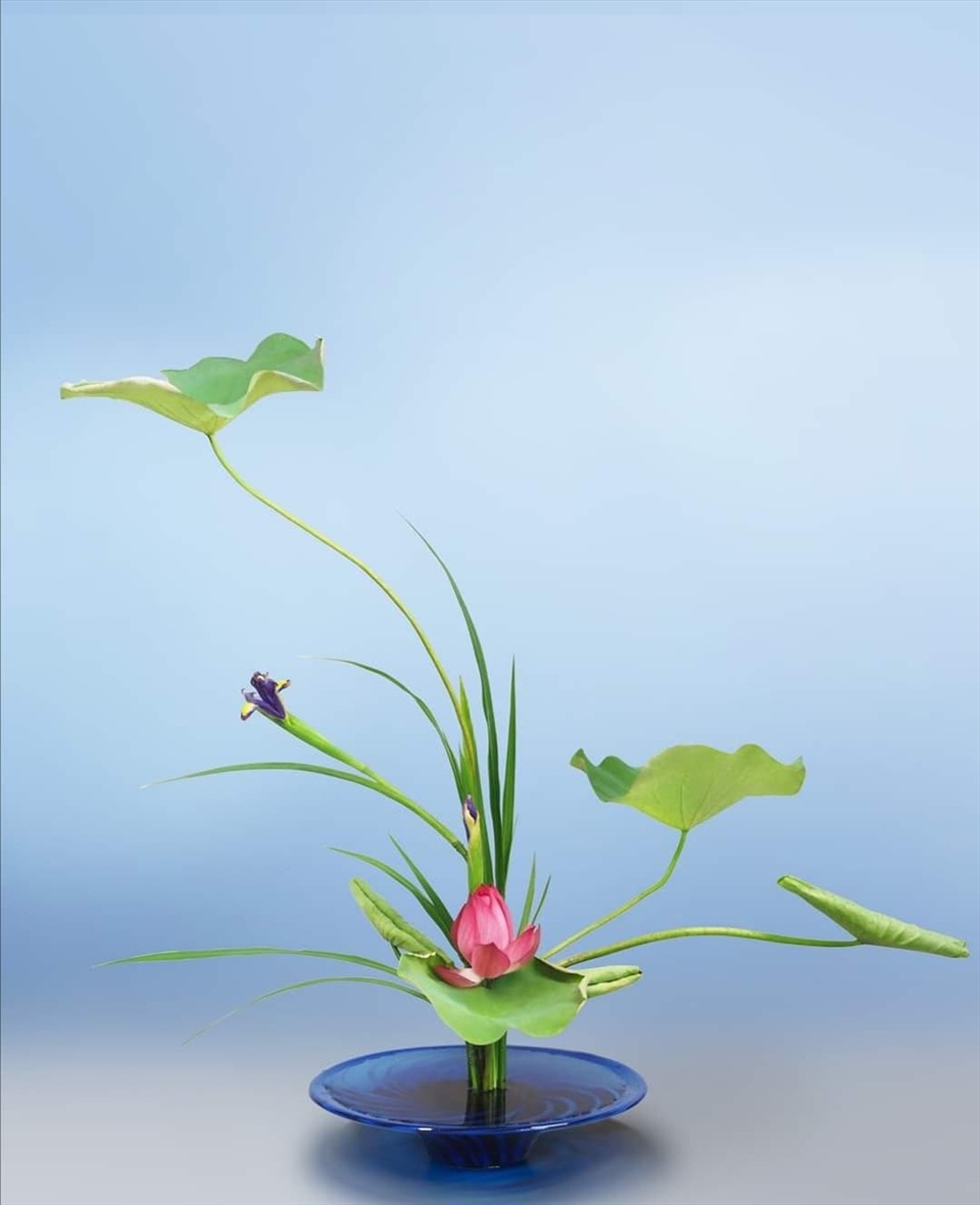 Cắm hoa Tết theo phong cách Ikebana đón Tết.