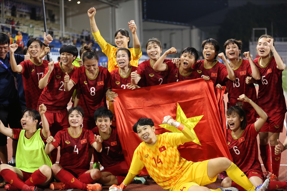 Đội tuyển nữ Việt Nam đứng trước nhiệm vụ giành vé dự World Cup. Ảnh: VFF