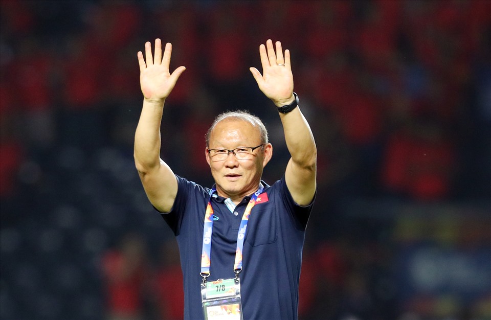 Huấn luyện viên Park Hang-seo đã chia sẻ những câu chuyện thú vị đầu năm Tân Sửu. Ảnh: VFF