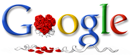 Google Doodle kỷ niệm ngày Valentine năm 2005.