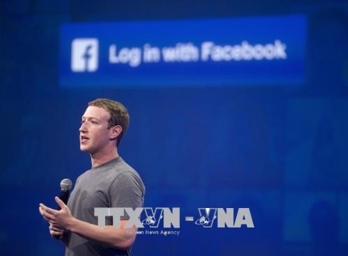Zuckerberg thành lập Facebook vào năm 2004 khi mới 19 tuổi và hiện đang nằm trong top 5 người giàu nhất thế giới. Ảnh: TTXVN