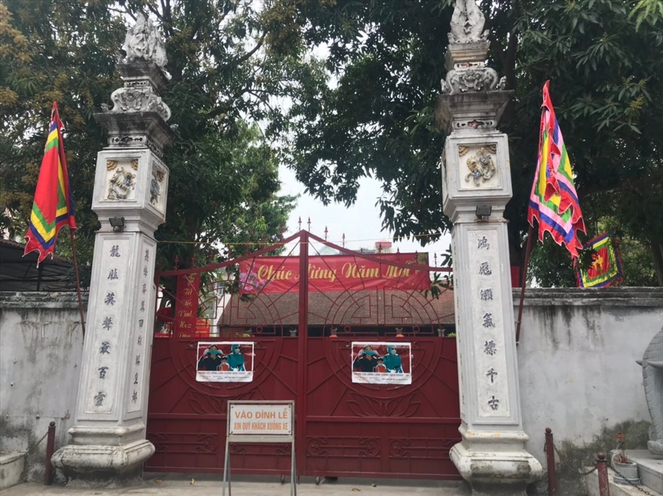 Đền Voi Phục đóng cửa từ sáng 16.2 sau Chỉ thị của lãnh đạo Hà Nội.