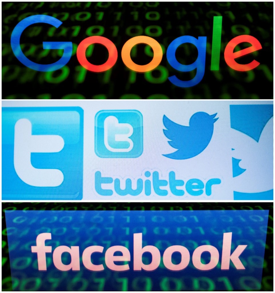 CEO Facebook, Google và Twitter ra điều trần trước Quốc hội Mỹ trong tháng 3 tới. Ảnh: AFP.