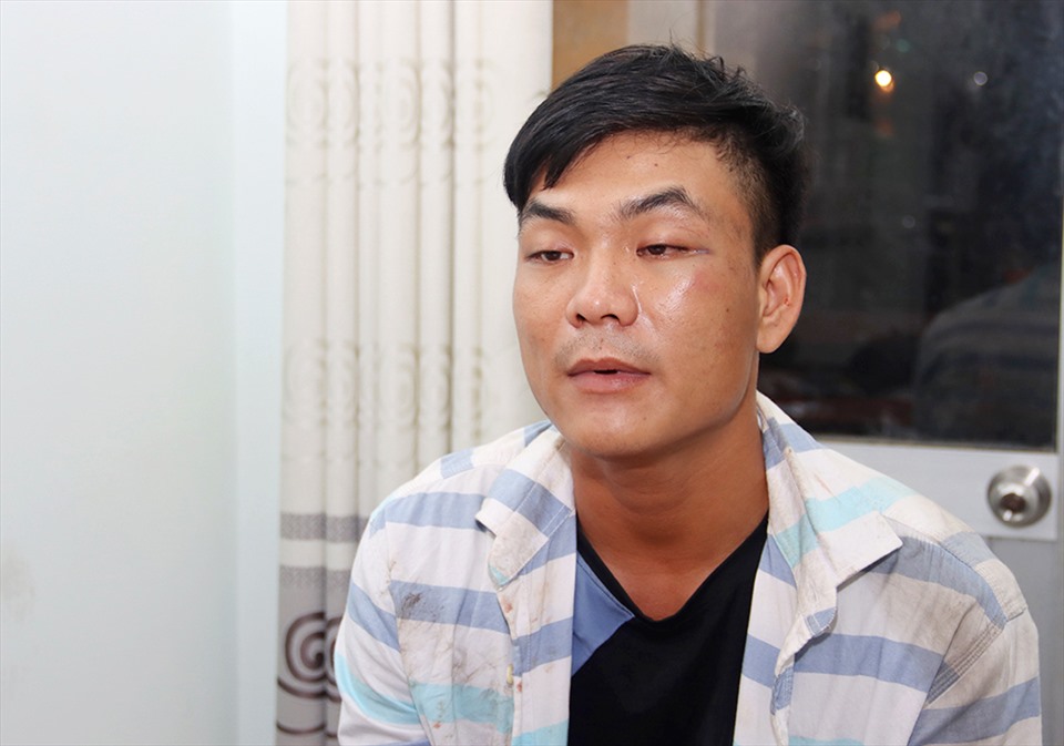 Bị can Nguyễn Hoàng Sơn bị khởi tố về tội cướp giật tài sản. Ảnh: Vũ Tiến