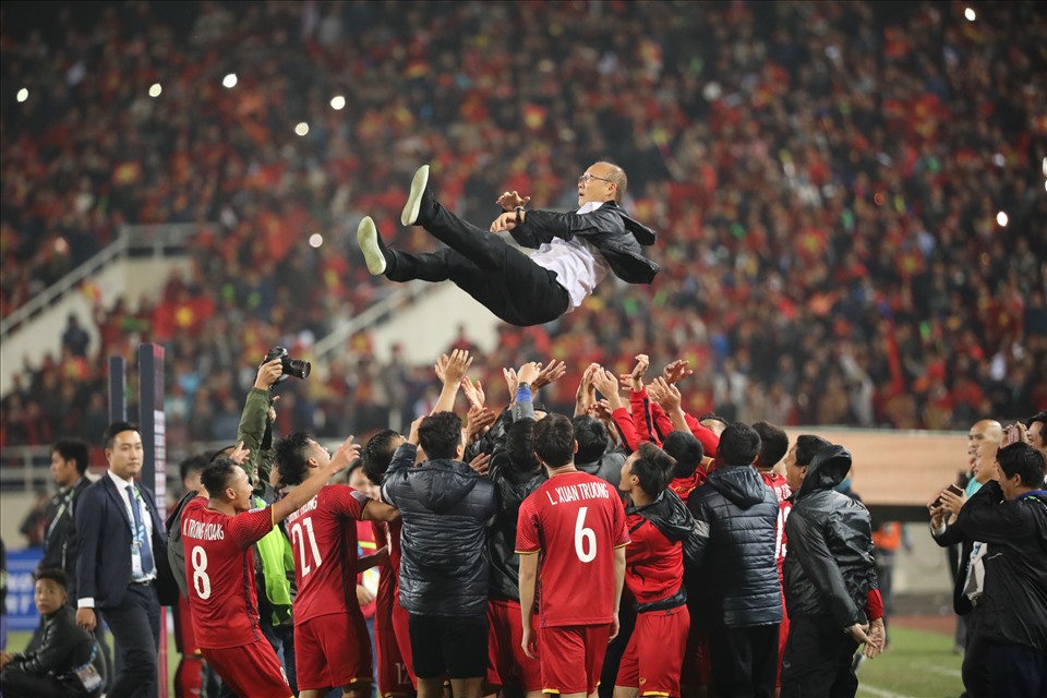 Huấn luyện viên Park Hang-seo muốn cùng đội tuyển Việt Nam tạo kỳ tích ở Vòng loại World Cup 2022. Ảnh: Sơn Tùng