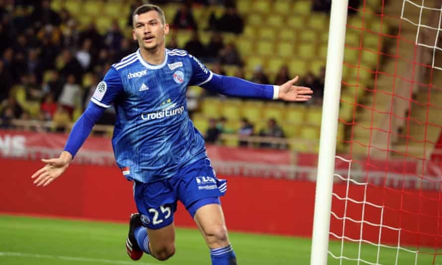 6. Ludovic Ajorque (Tiền đạo - Strasbourg): 10 bàn thắng