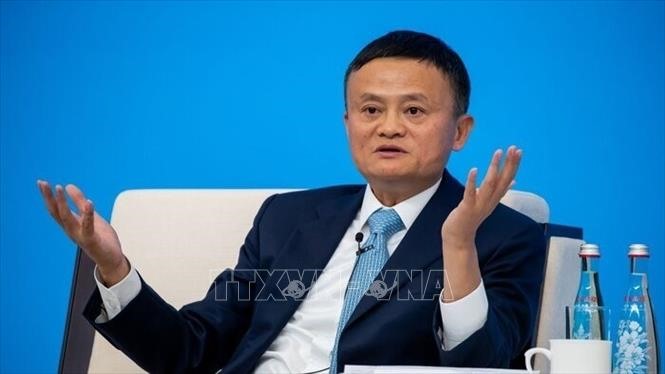 Như vậy sau thời gian dài dẫn đầu, tài sản Jack Ma đang thua người dẫn đầu top tỉ phú Trung Quốc tới gần 31 tỉ USD. Ảnh: TTXVN