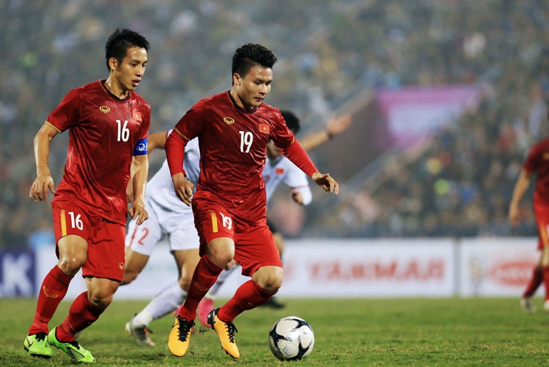 Đội tuyển Việt Nam đặt mục tiêu lọt vào vòng loại cuối cùng World Cup 2022. Ảnh: VFF