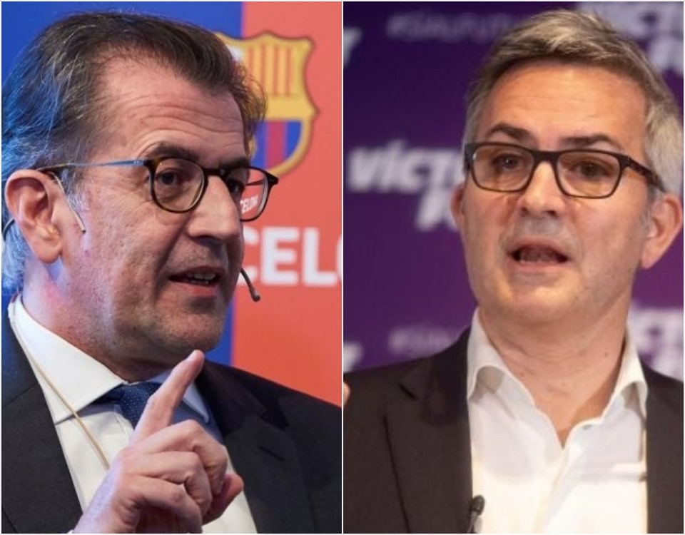 2 ứng viên Chủ tịch Barcelona, Toni Freixa và Victor Font không nghĩ tới những thương vụ đắt giá. Ảnh: Barcelona