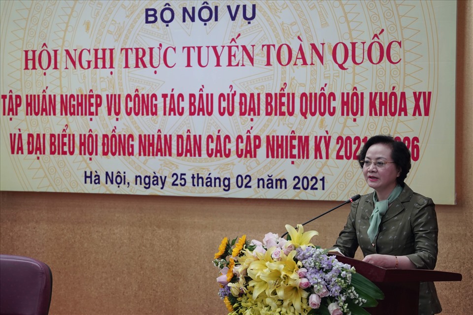 Thứ trưởng Bộ Nội vụ Phạm Thị Thanh Trà.