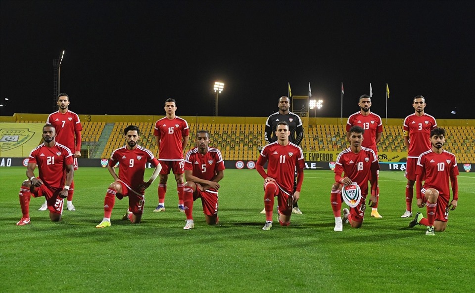 Tuyển UAE tăng cường sức mạnh bằng 3 cầu thủ nhập tịch. Ảnh: UAE FA.