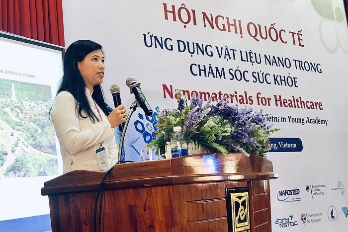 GS. Nguyễn Thị Kim Thanh tại Hội thảo quốc tế tại Việt Nam. Ảnh: BQT