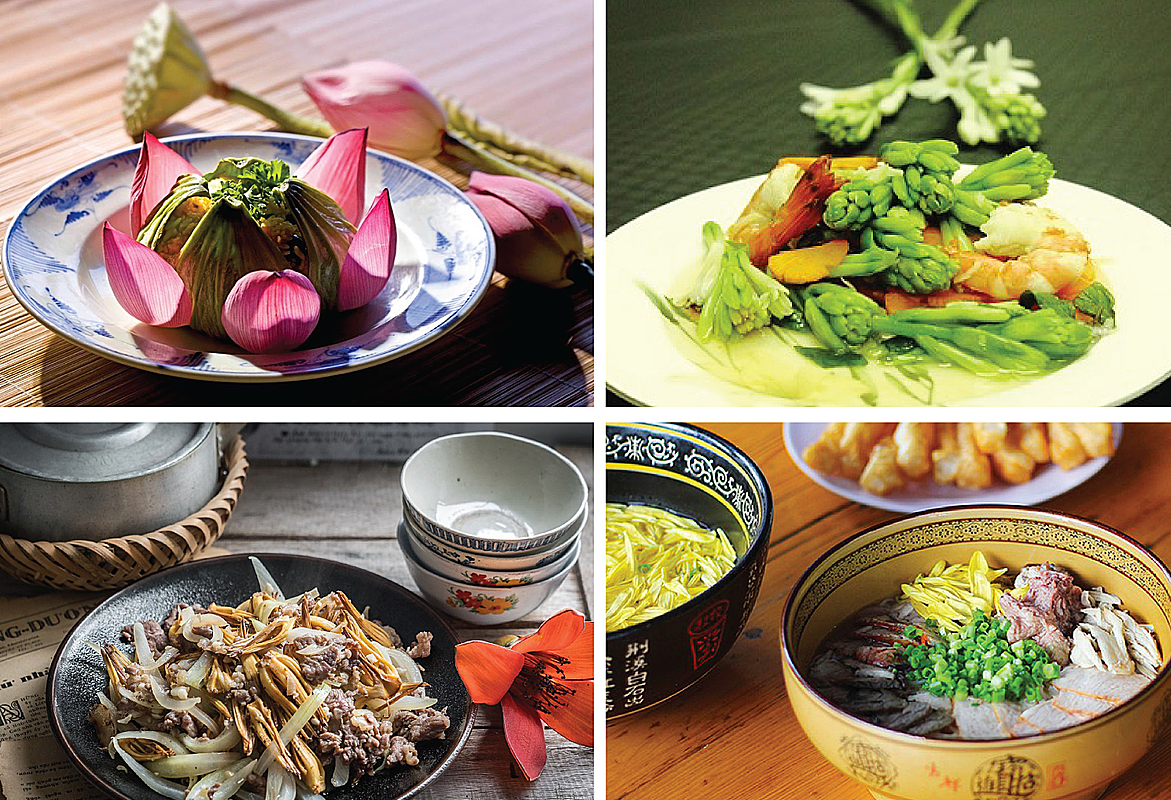 Việt Nam được công nhận là quốc gia sở hữu nhiều món ăn làm từ hoa nhất. Ảnh: Khánh Tường