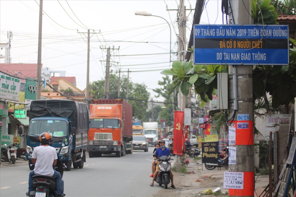 Đường Nguyễn Duy Trinh là điểm đen tại nạn giao thông ở Thành phố Thủ Đức.