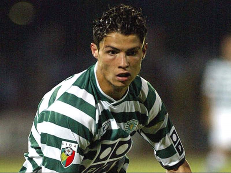 Ronaldo khi còn khoác áo Sporting Lisbon. Ảnh: AFP.
