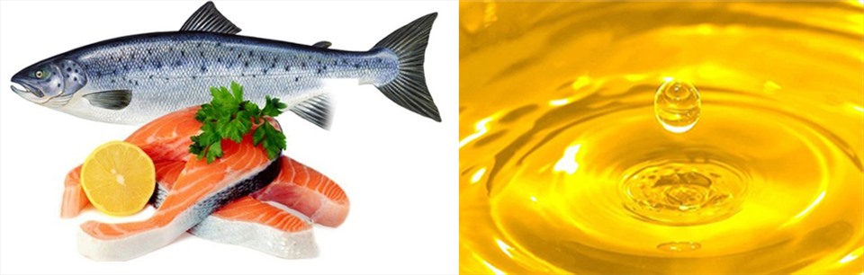 Cá hồi là thực phẩm giàu omega-3 tốt cho mắt. Đồ họa: Hồng Nhật