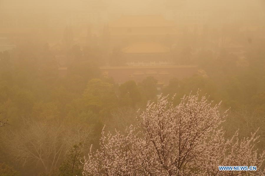 Theo Trung tâm Giám sát môi trường và sinh thái thành phố Bắc Kinh, nồng độ bụi mịn PM10 trong không khí ở hầu hết các khu vực đã vượt quá 2.000 microgram/m3, riêng quận Hải Điến có lúc ghi nhận lên đến 3.572 microgram/m3.