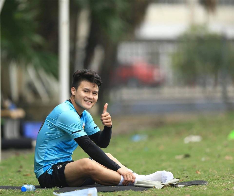 Quang Hải nhiều khả nắng vắng mặt ở trận đấu tiếp theo của Hà Nội. Ảnh: HNFC