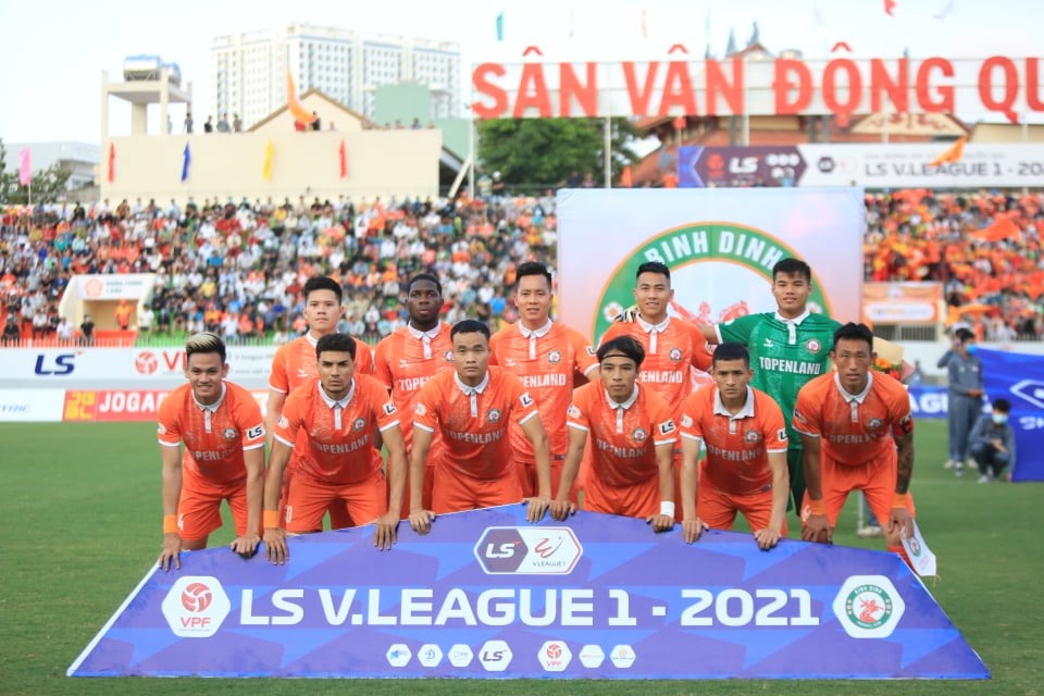 Bình Định có 2 sự điều chỉnh về nhân sự trong đội hình xuất phát ở trận đấu với Đà Nẵng so với trận thua Hoàng Anh Gia Lai. Ảnh: V.Đ.