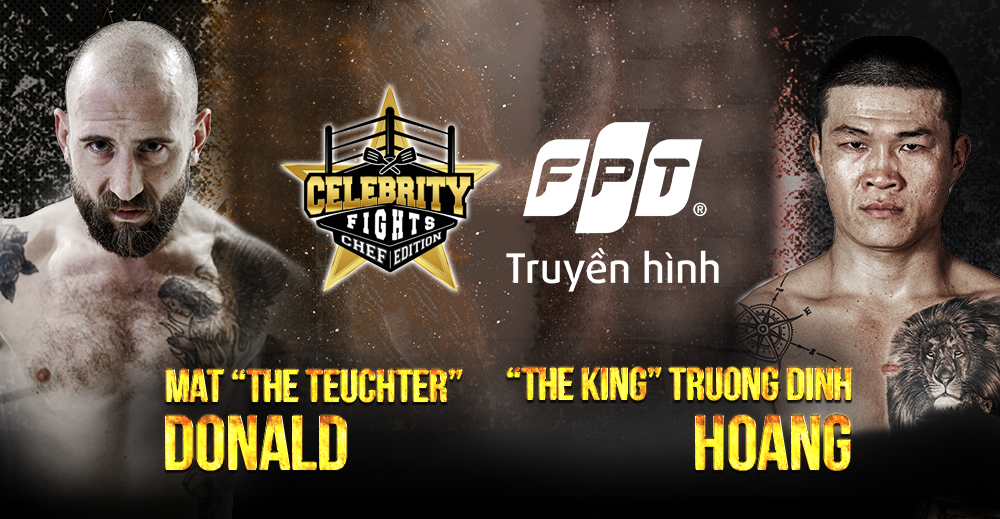 Cặp đấu đáng chú ý nhất của sự kiện “Boxing “Celebrity Fights - Chef Edition”. Ảnh: Truyền hình FPT
