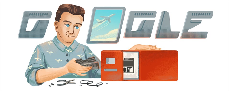 Google Doodle ngày 20.3 kỷ niệm 96 năm ngày sinh của David Warren. Ảnh Google.