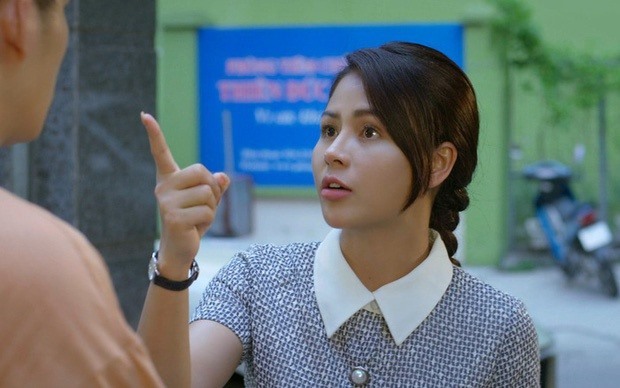 Lương Thu Trang trong một cảnh quay của “Hướng dương ngược nắng“. Ảnh: NSX.