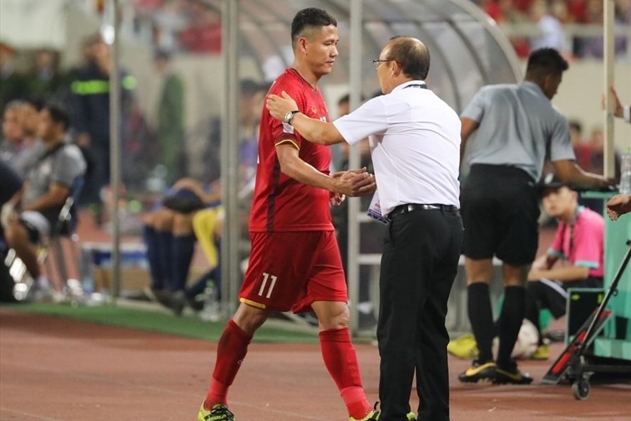 Huấn luyện viên Park Hang-seo cần Anh Đức để tăng cường sức mạnh cho đội tuyển Việt Nam. Ảnh: Sơn Tùng