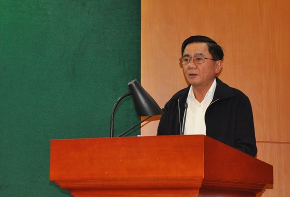 Ông Trần Cẩm Tú, Ủy viên Bộ Chính trị, Chủ nhiệm UBKT Trung ương chủ trì Hội nghị công khai tài sản, thu nhập lần đầu đối với các thành viên UBKT Trung ương.