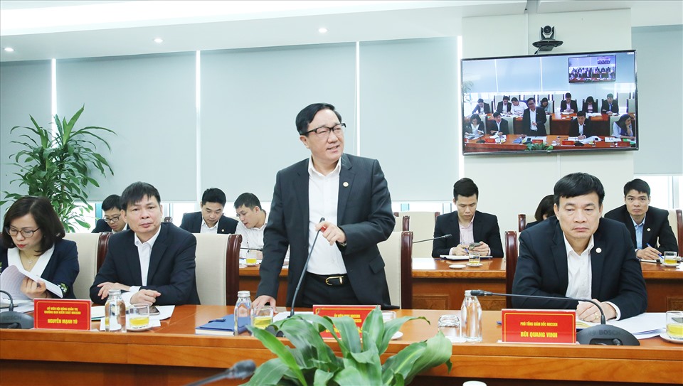 Tổng Giám đốc Dương Quyết Thắng phát biểu tại buổi làm việc.