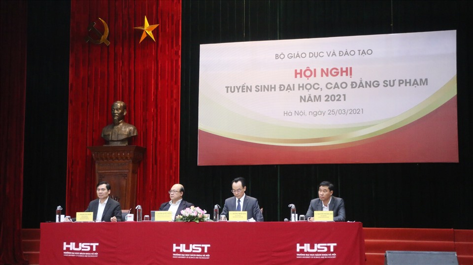 Hội nghị tuyển sinh đại học, cao đẳng sư phạm năm 2021 tại điểm cầu Hà Nội.