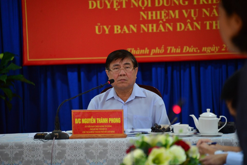 Chủ tịch UBND TPHCM Nguyễn Thành Phong.  Ảnh: T.D