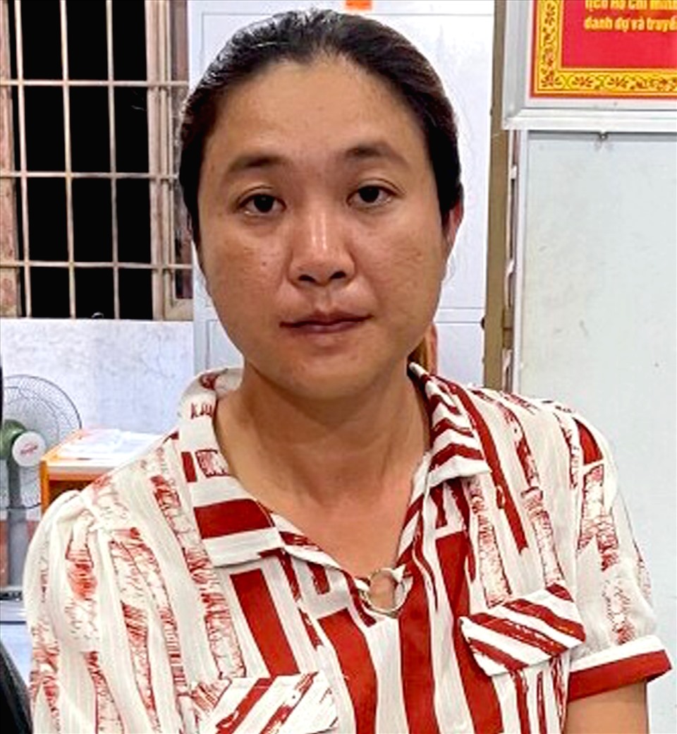 Nguyễn Thị Cẩm Vân, đối tượng tự báo công an mình tàng trữ ma túy. Ảnh: Nhật Linh