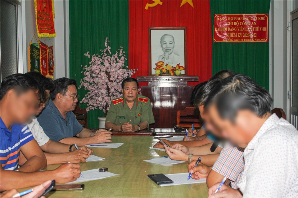 Thiếu tướng Nguyễn Văn Thuận, Giám đốc công an TP.Cần Thơ chỉ đạo xử lý vụ việc. Ảnh: CACC