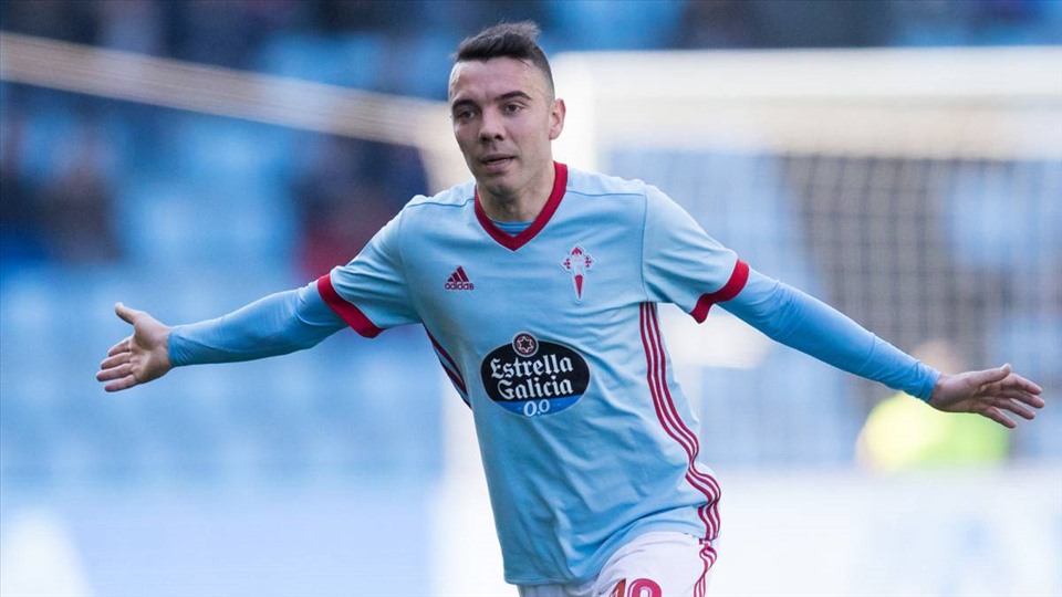 10. Iago Aspas (Tiền đạo - Celta Vigo): 9 bàn thắng
